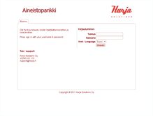 Tablet Screenshot of aineistopankki.qred.fi